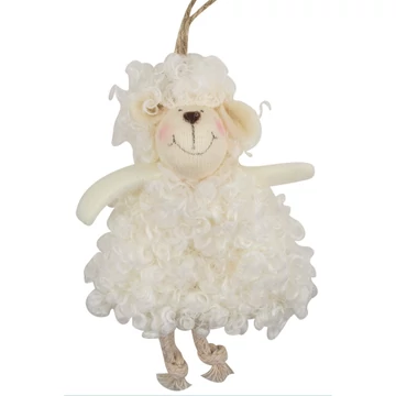 Felakasztható  fehér bárányka  13cm