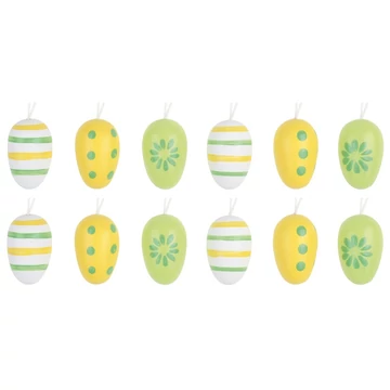 Felakasztható fából készült tojás 3cm/12db