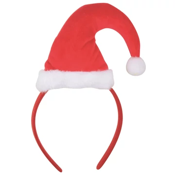 Fejpánt mikulás sapkával