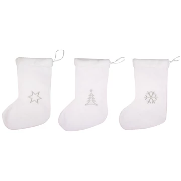 Plüss Mikulás csizma 25x40cm