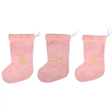 Plüss Mikulás csizma 25x40cm