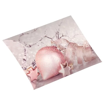 Összehajtható ajándékdoboz csillámos karácsonyi motívumokkal  M/28x15cm/