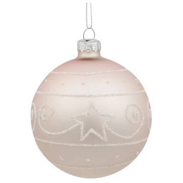 Kézzel készített üveggömb 8cm, 4db