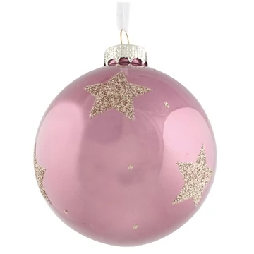 Kézzel készített  üveggömb  8cm, 4db