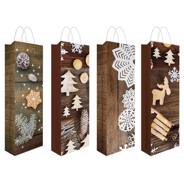 Italtasak csillámos  karácsonyi motívummal,  F/12x36x9cm/