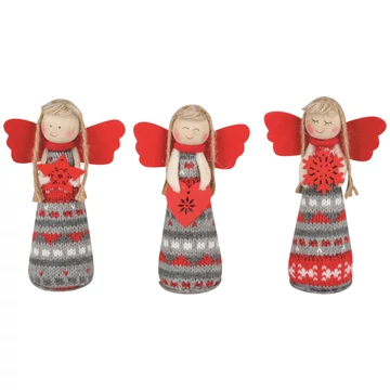 Textil angyalka 13 cm