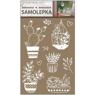 Falmatrica  21 x 30 cm  - Fehér virágok  