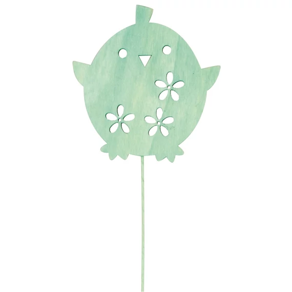 Fa csibe 7,5 x 8 x 0,5 cm türkiz + drót