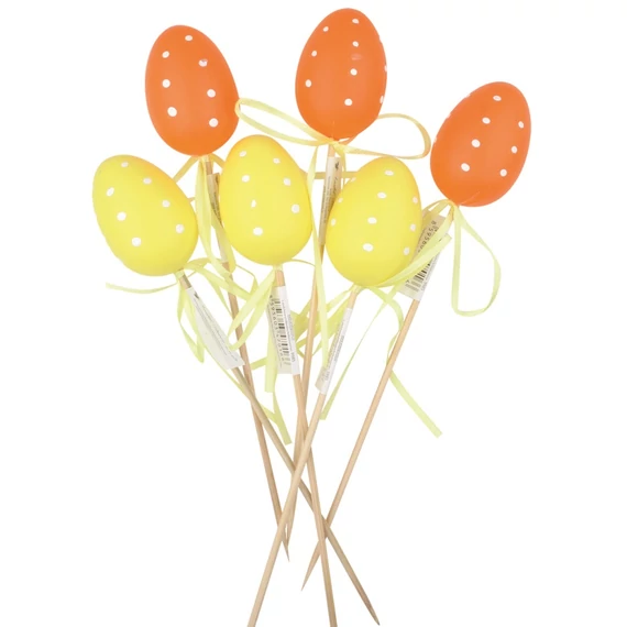 Műanyag tojás 6cm + pálca