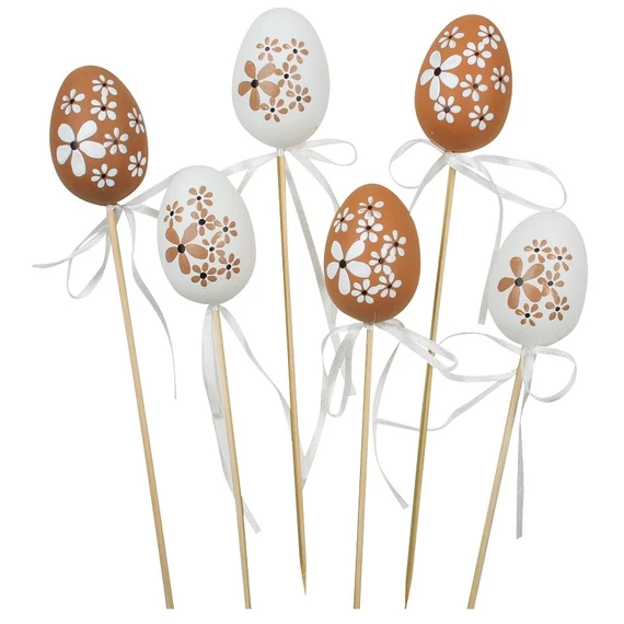 Műanyag tojás pálcán 6cm