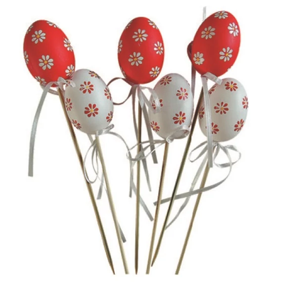 Műanyag tojás 6cm + pálca