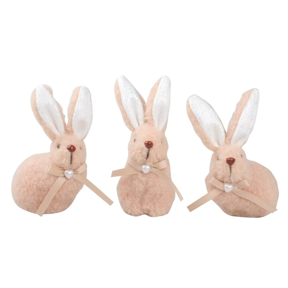 Barna nyuszi csipeszen 5x11x5cm