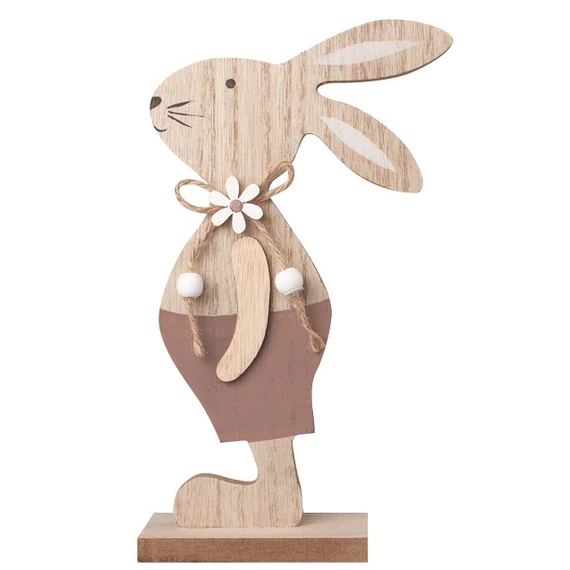 Fa álló nyuszi 11,5x20cm