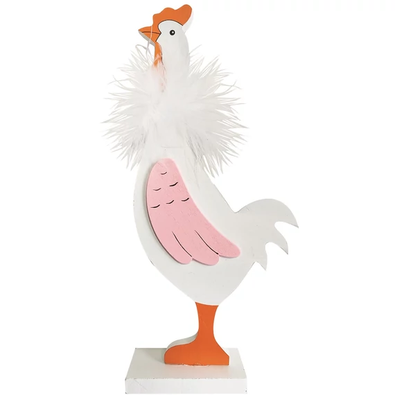 Fa  tyúk 23cm állványon