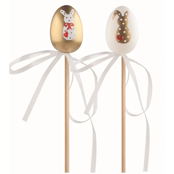 Műanyag tojás pálcán 4cm 
