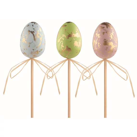 Műanyag tojás pálcán 6cm 