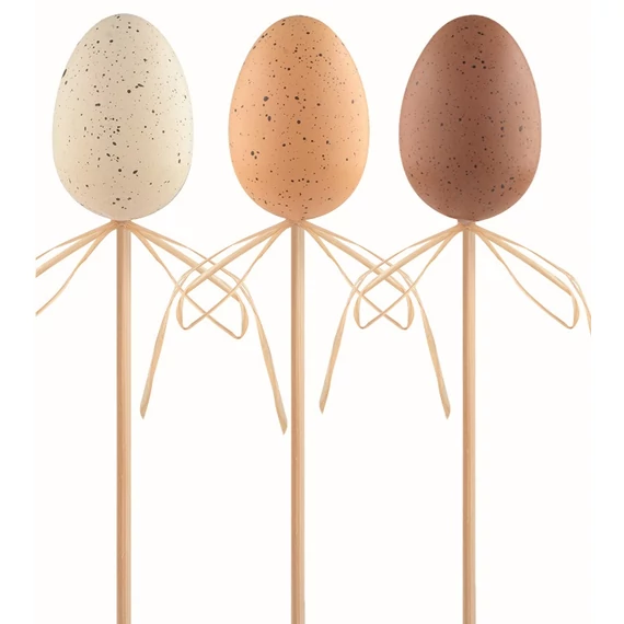Műanyag tojás pálcán 6cm