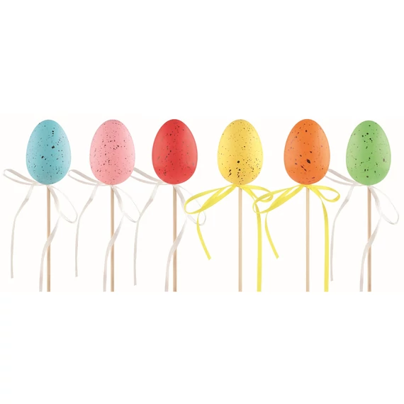  Műanyag tojás pálcán 6cm 