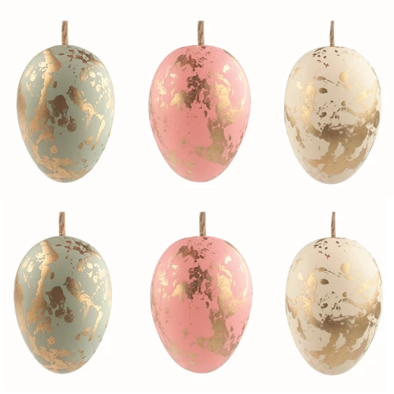 Felakasztható, műanyag tojás 4cm/6db  