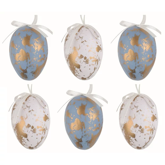 Felakasztható, műanyag tojás 6cm/6db 