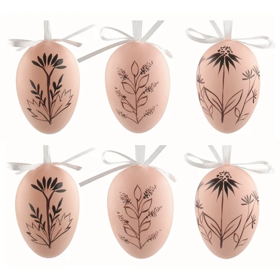 Felakasztható, műanyag tojás 6cm/6db 
