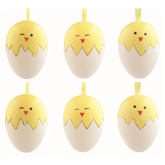 Felakasztható  műanyag tojások   6cm/6db