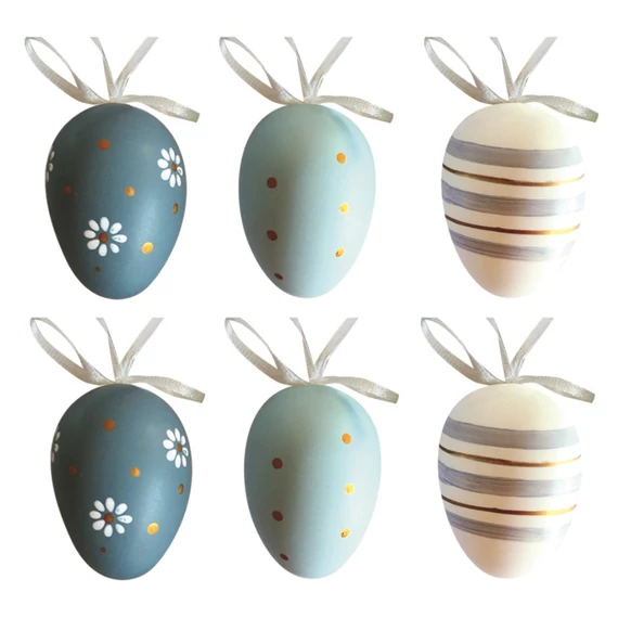 Felakasztható műanyag tojások   6cm/6db