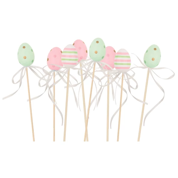 Műanyag tojás pálcán 4cm + pálca