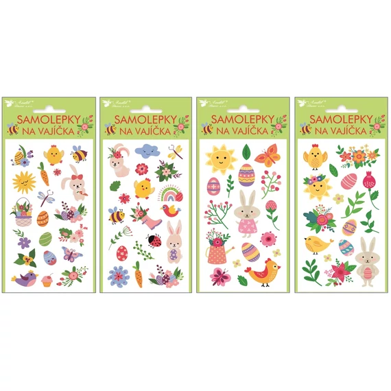 Öntapadós zselés tojásmatrica 19x9cm , húsvéti motívumok
