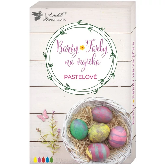 Pasztell tojásfesték  készlet  - 5 x 0,6 g tabletta  