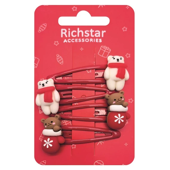 Karácsonyi hajcsat 4db