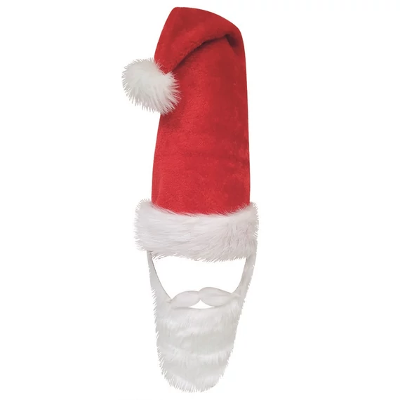 Mikulássapka szakállal 30x80cm