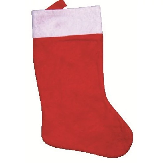 Plüss Mikulás csizma 22x36cm
