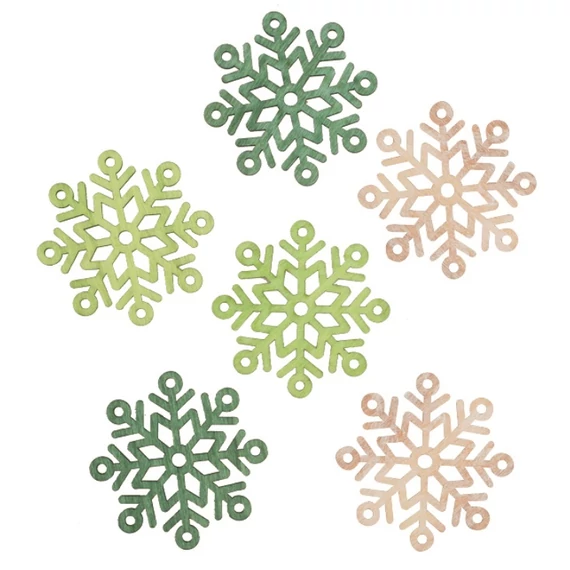 Fa hópelyhek 6cm, 6db