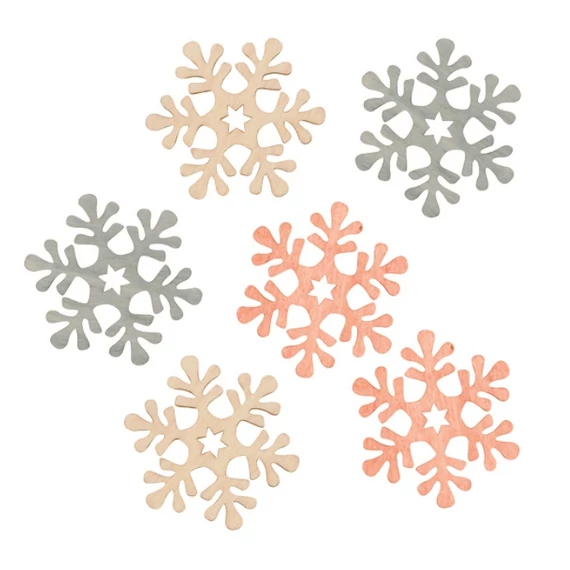 Fa hópelyhek 6cm, 6db