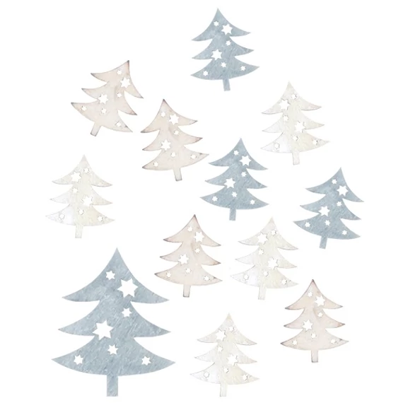 Fa fenyőfák 4cm, 12db