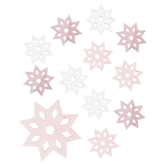 Fa hópelyhek  4cm/12db