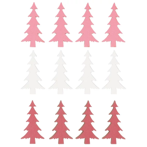 Fa fenyőfák 4cm/12db