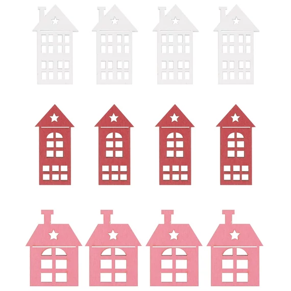 Fa házak 4cm/12db