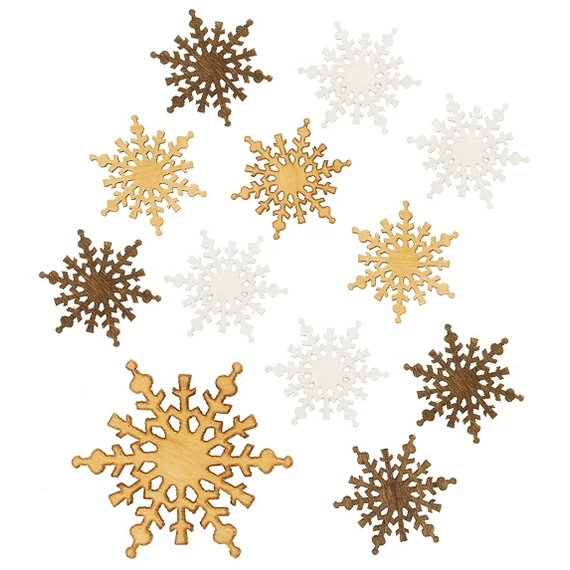 Fa hópelyhek 4cm/12db