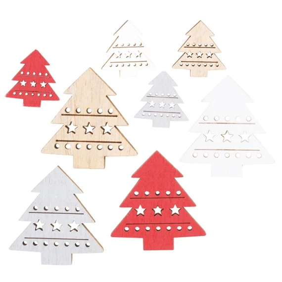 Fa harácsonyfák 3,5cm/8db