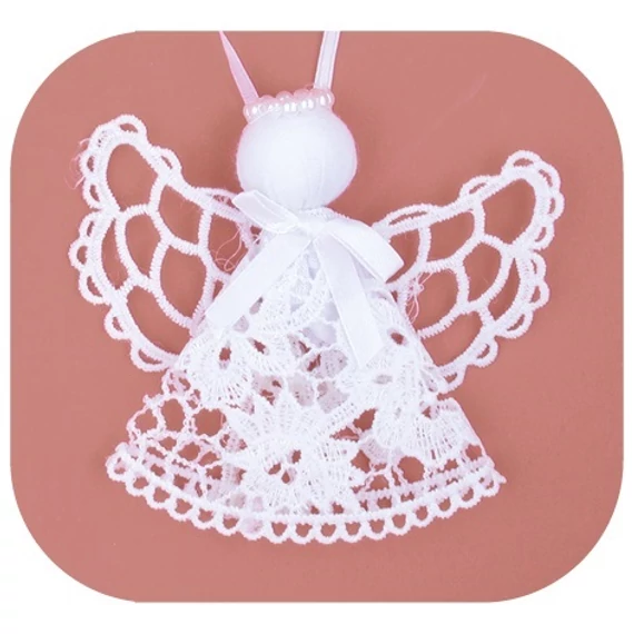 Felakasztható horgolt angyalka 10cm