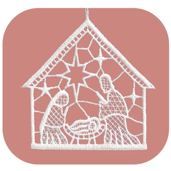 Felakasztható horgolt angyalka 10cm