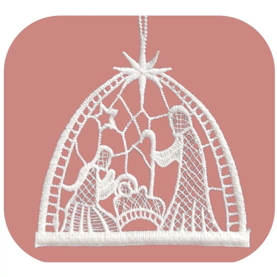 Felakasztható horgolt Betlehem 9cm