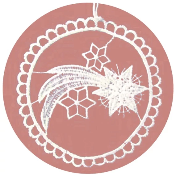 Felakasztható horgolt üstökös 9cm