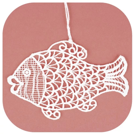 Felakasztható horgolt ponty 11cm