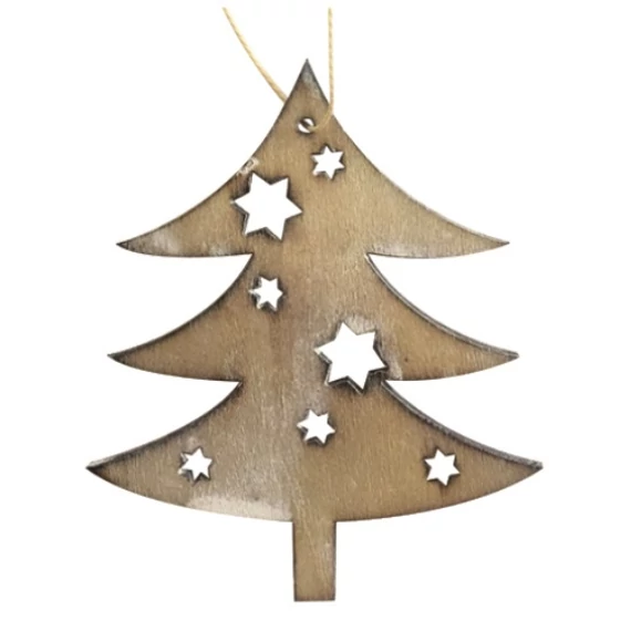 Felfüggeszthető fa fenyőfa 10cm