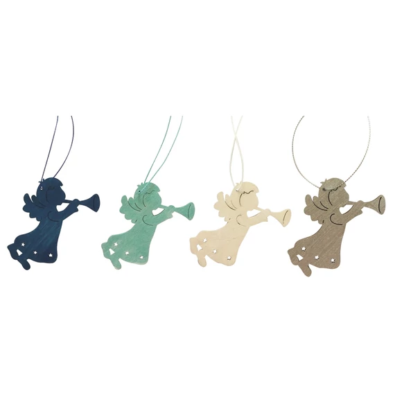 Felakasztható fa angyalka 7,5cm