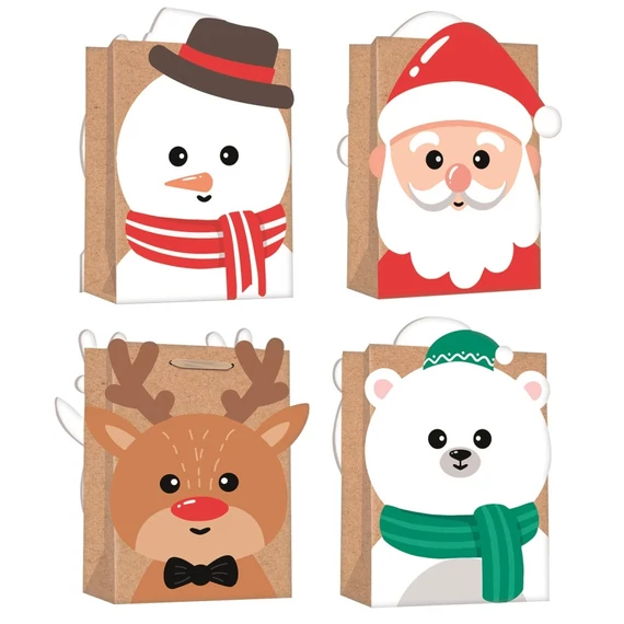 Karácsonyi ajándéktáska M/18x23x10 cm/