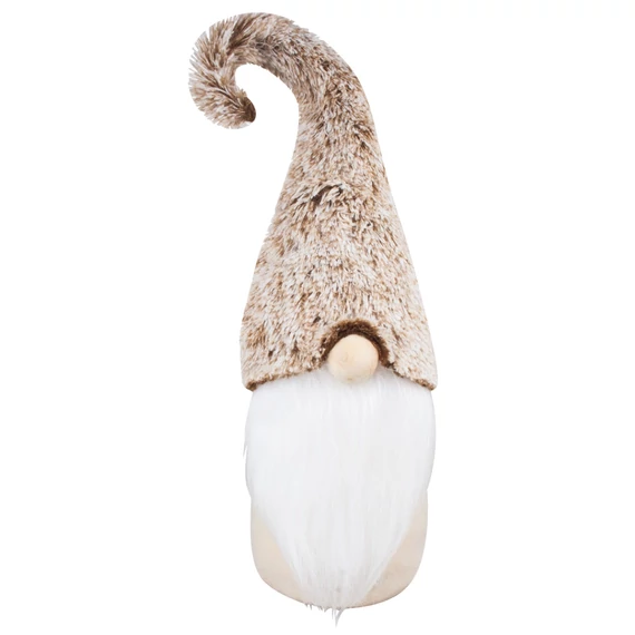 Álló manó szőrös kalapban  60 cm
